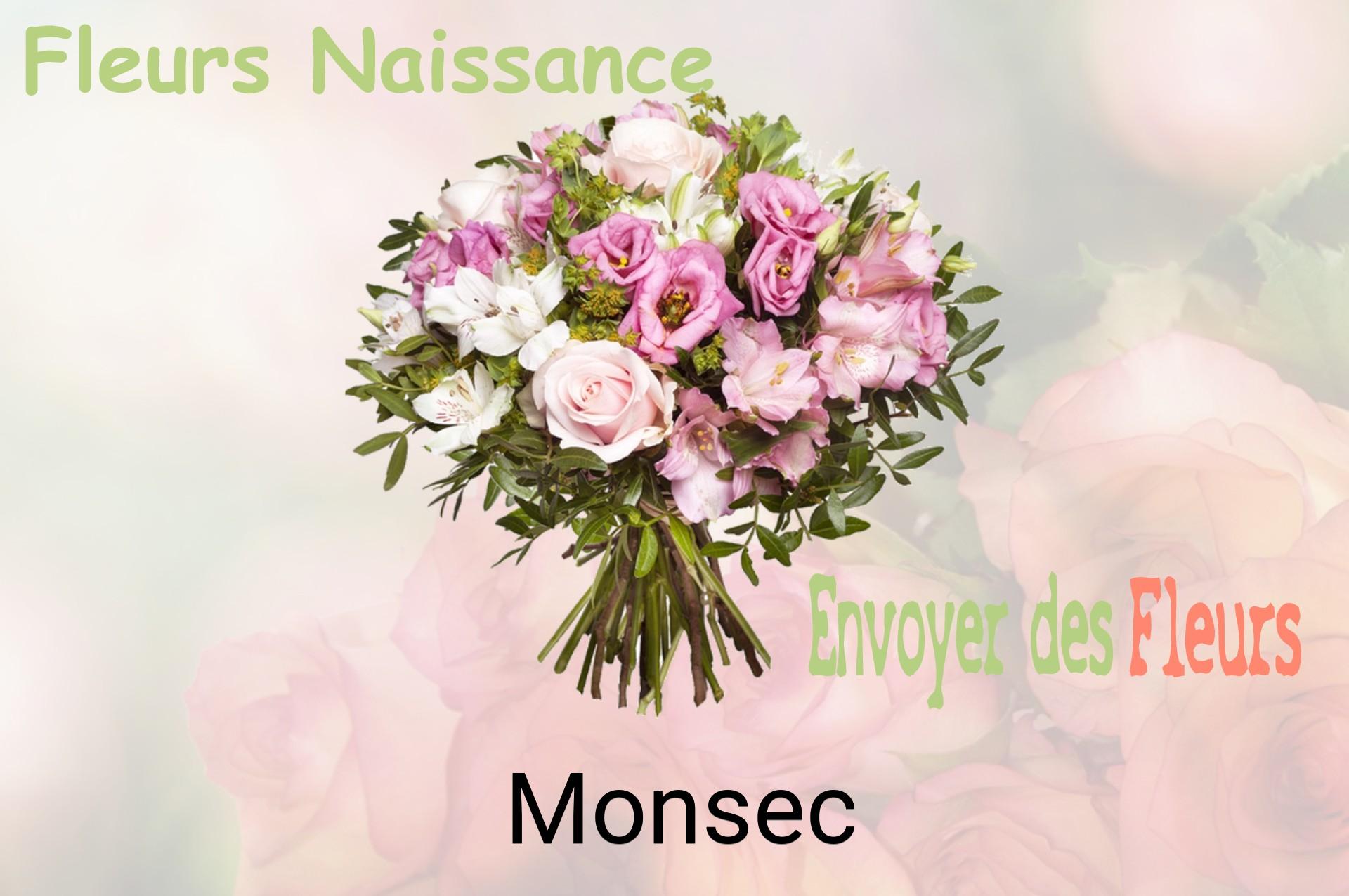 Bouquet de fleurs de naissance livré à Monsec
