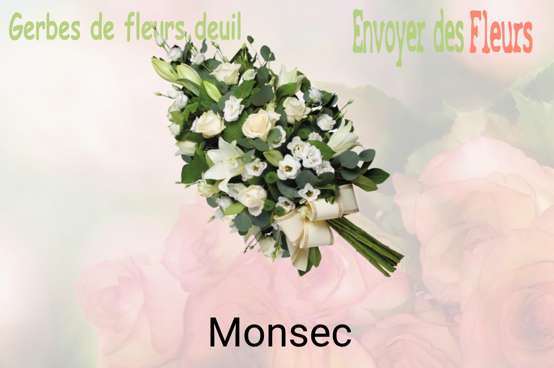 Gerbe de fleurs de deuil livrée à Monsec